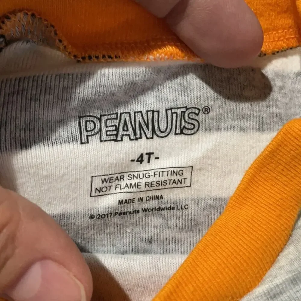 Peanuts Snoopy 4t Halloween pj’s worn once